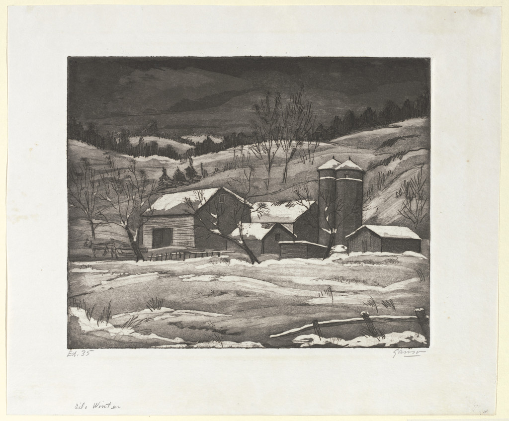 Silo in Winter