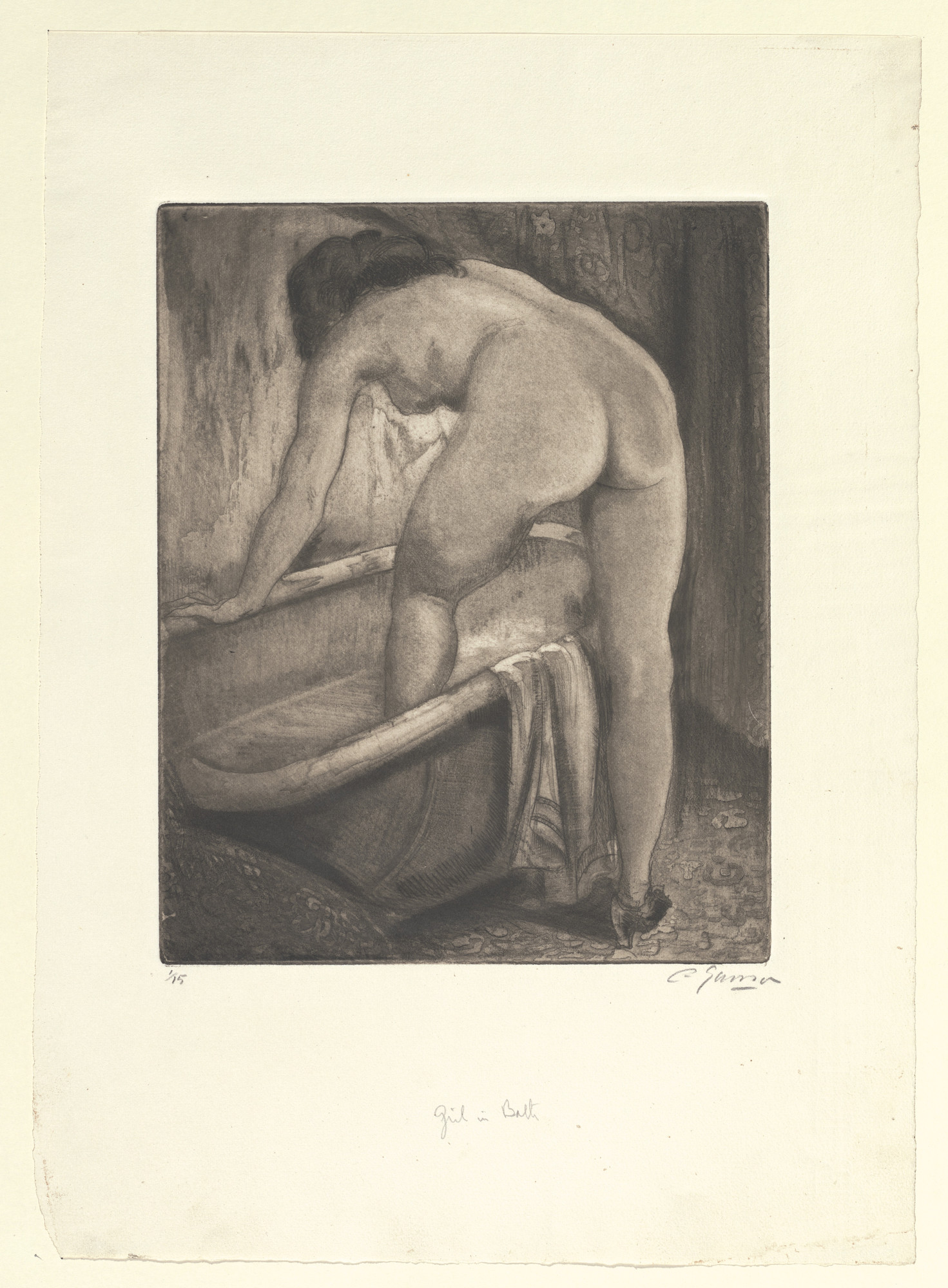 Emil Ganso. Girl in Bath