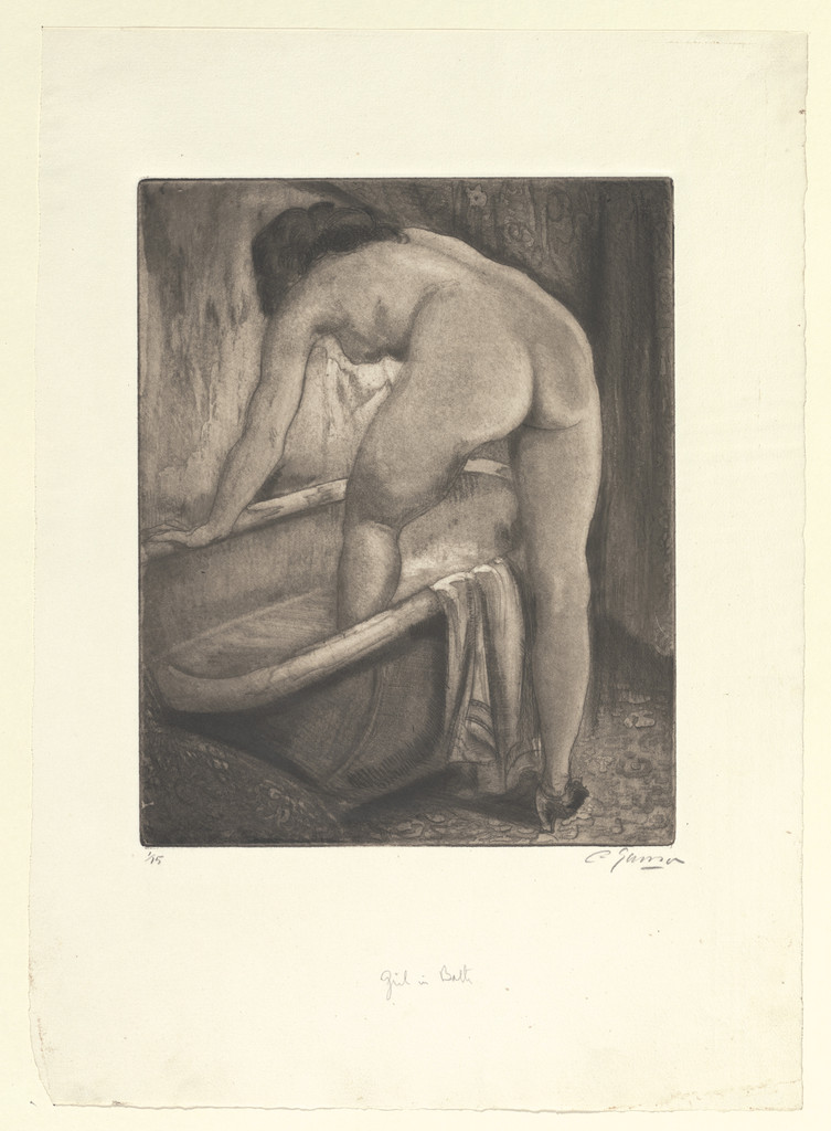 Girl in Bath, Emil Ganso, c. 1932