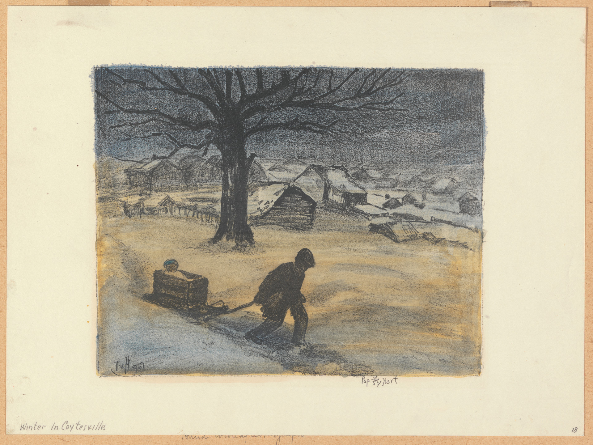 George Overbury (&#34;Pop&#34;) Hart. Winter in Coytesville. 1923