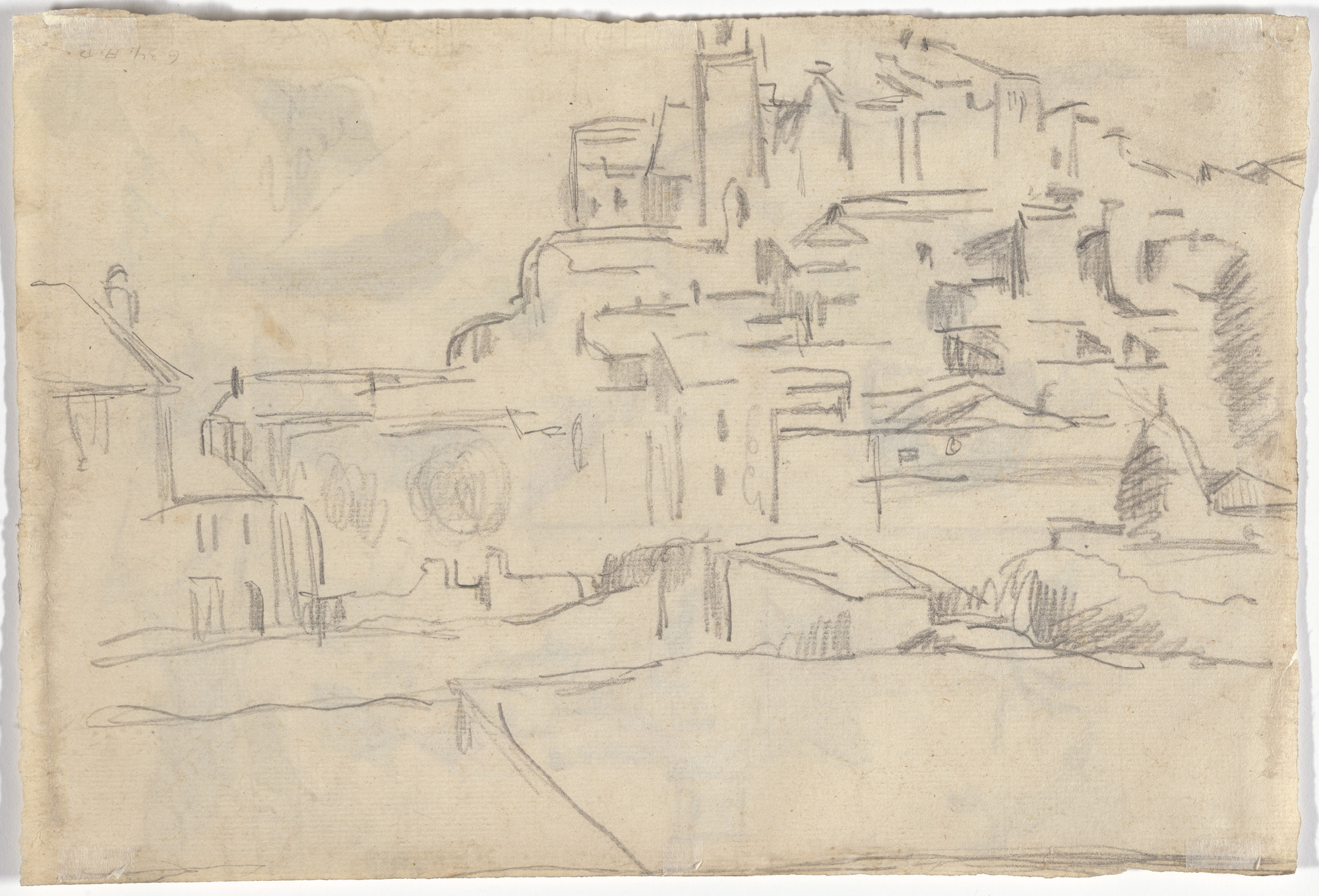Paul Cézanne. The Bridge at Gardanne (recto); View of Gardanne