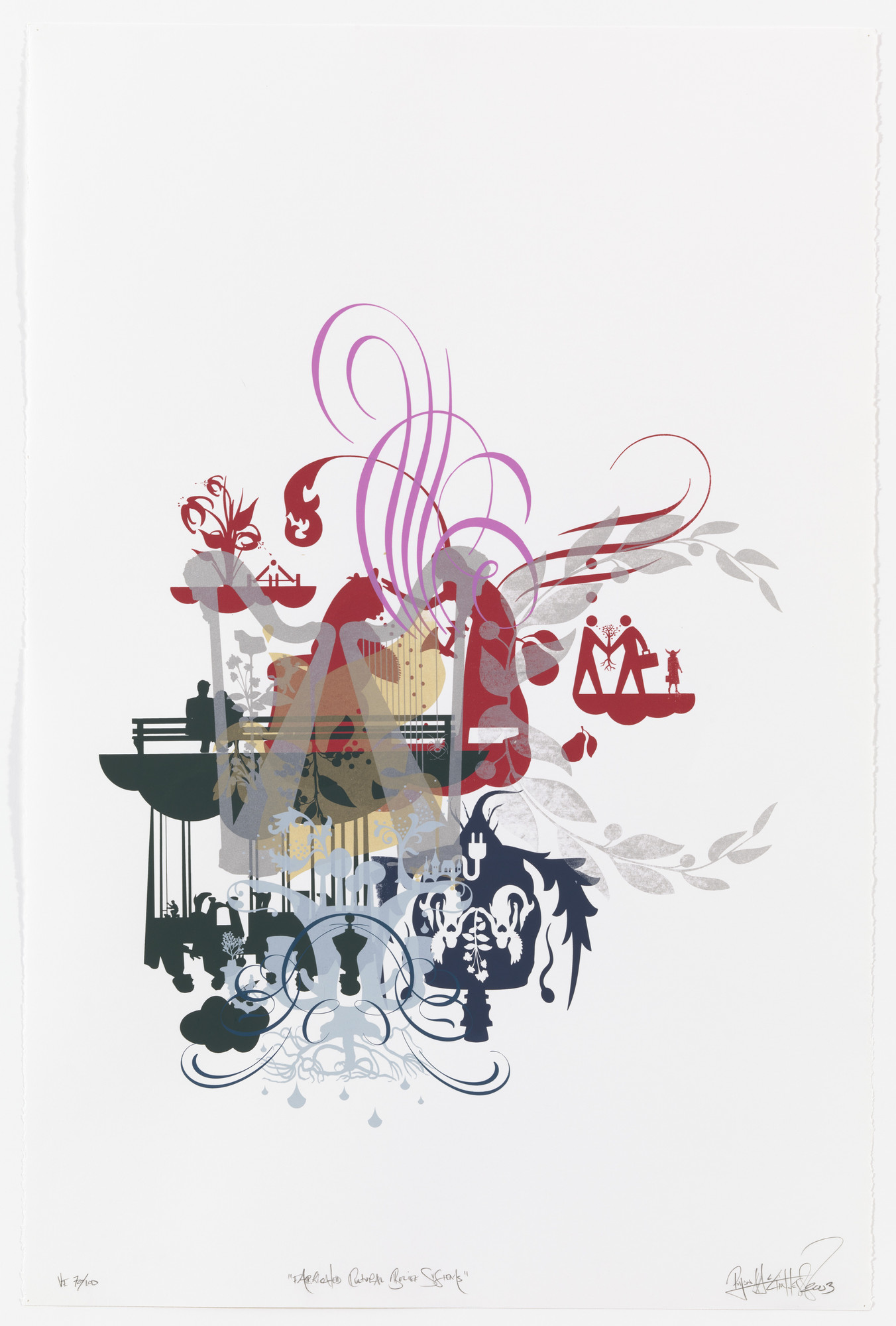 Ryan McGinness. Untitled from Fabricated Cultural Belief Systems