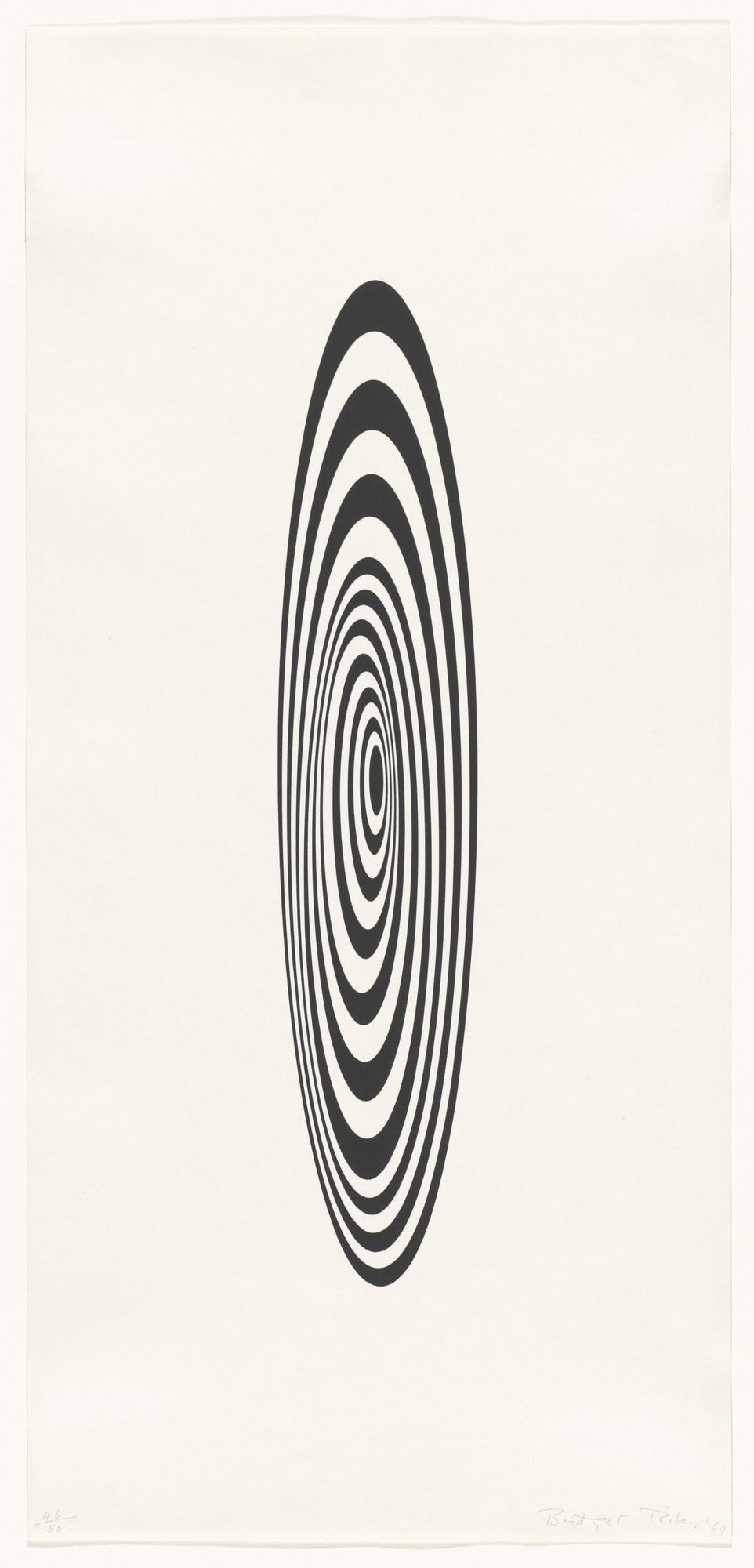 Bridget Riley. Untitled (Oval Image)