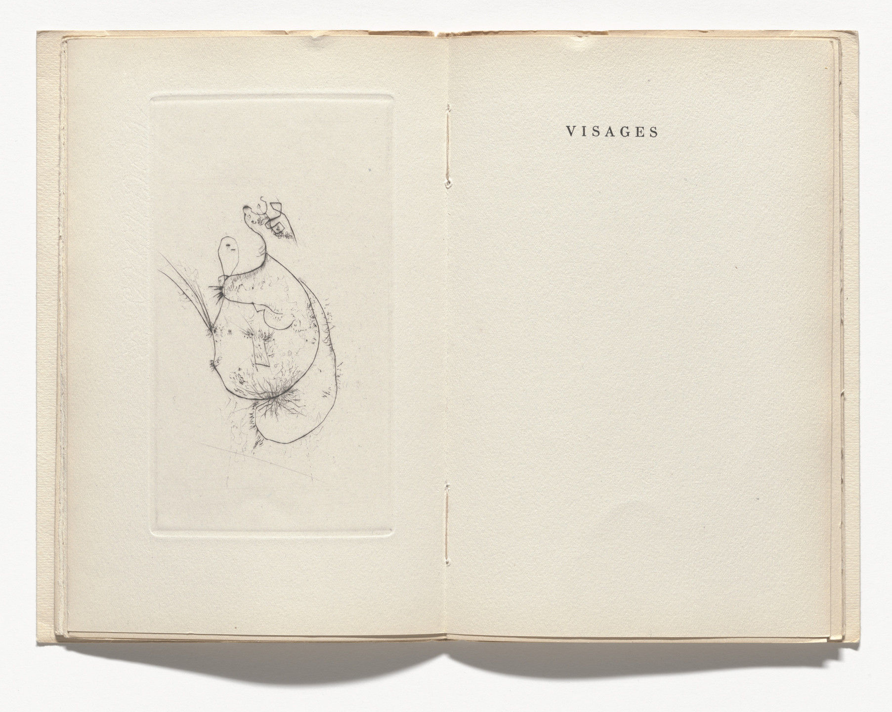 Wols (A. O. Wolfgang Schulze). Visage I (plate, page 20) from Visages. 1948