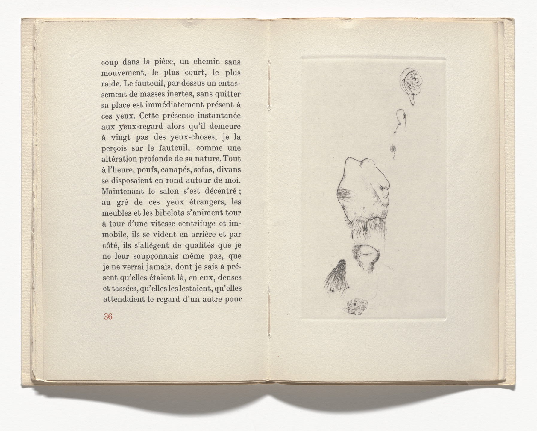 Wols (A. O. Wolfgang Schulze). Visage III (plate, page 37) from Visages. 1948