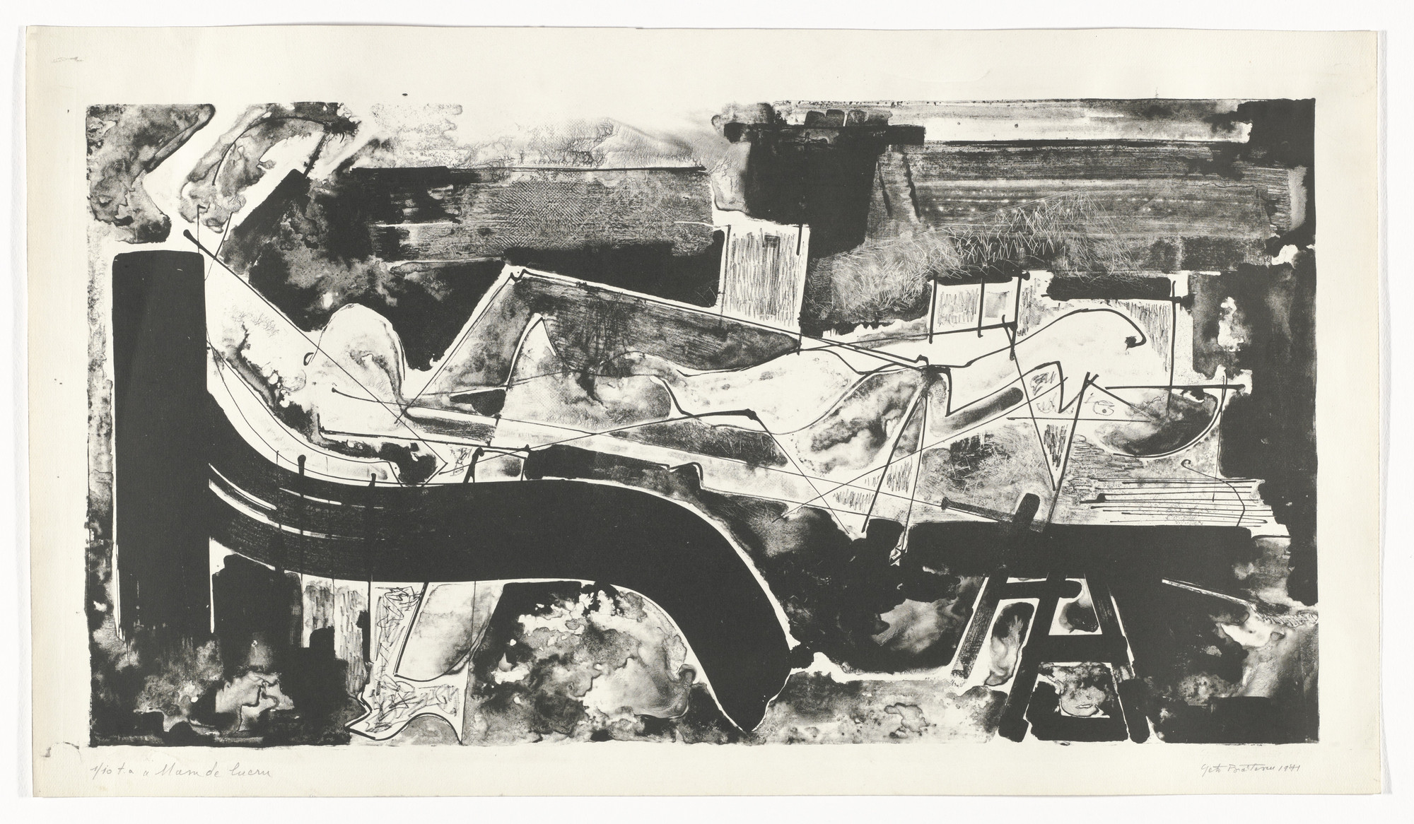 Geta Brătescu. The Working Desk (The Artist&#39;s Desk) (Masa de lucru [Masa atelierului]). 1971