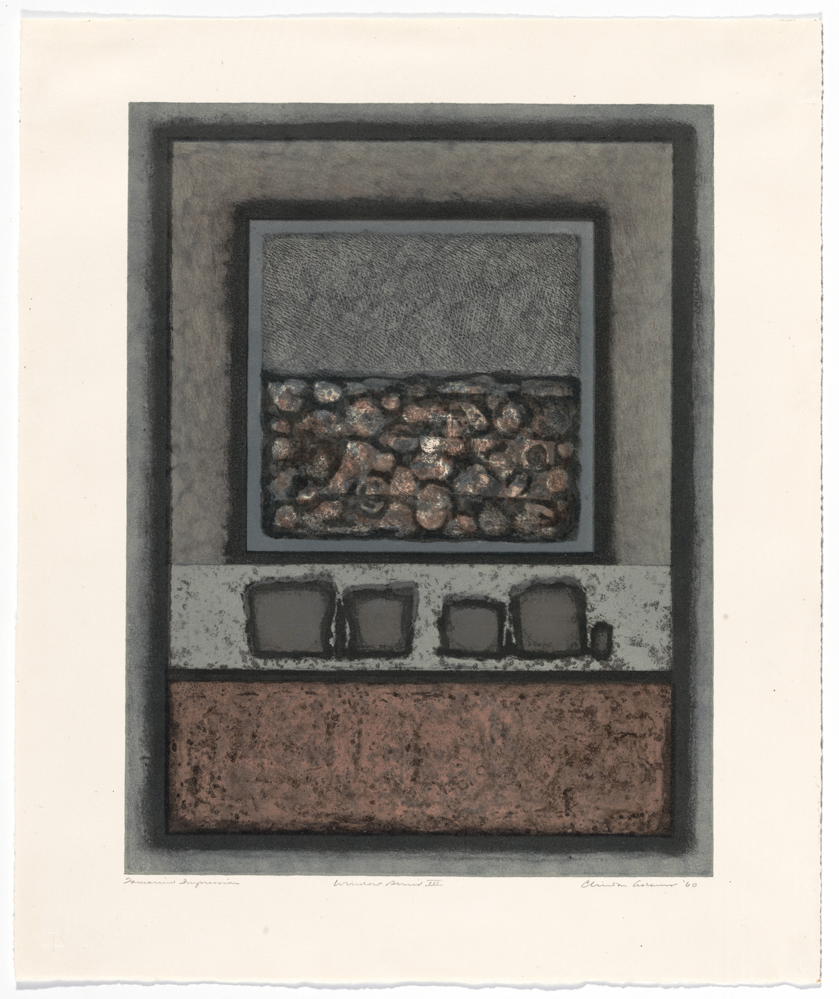 Clinton Adams. Untitled from Window Series. 1960