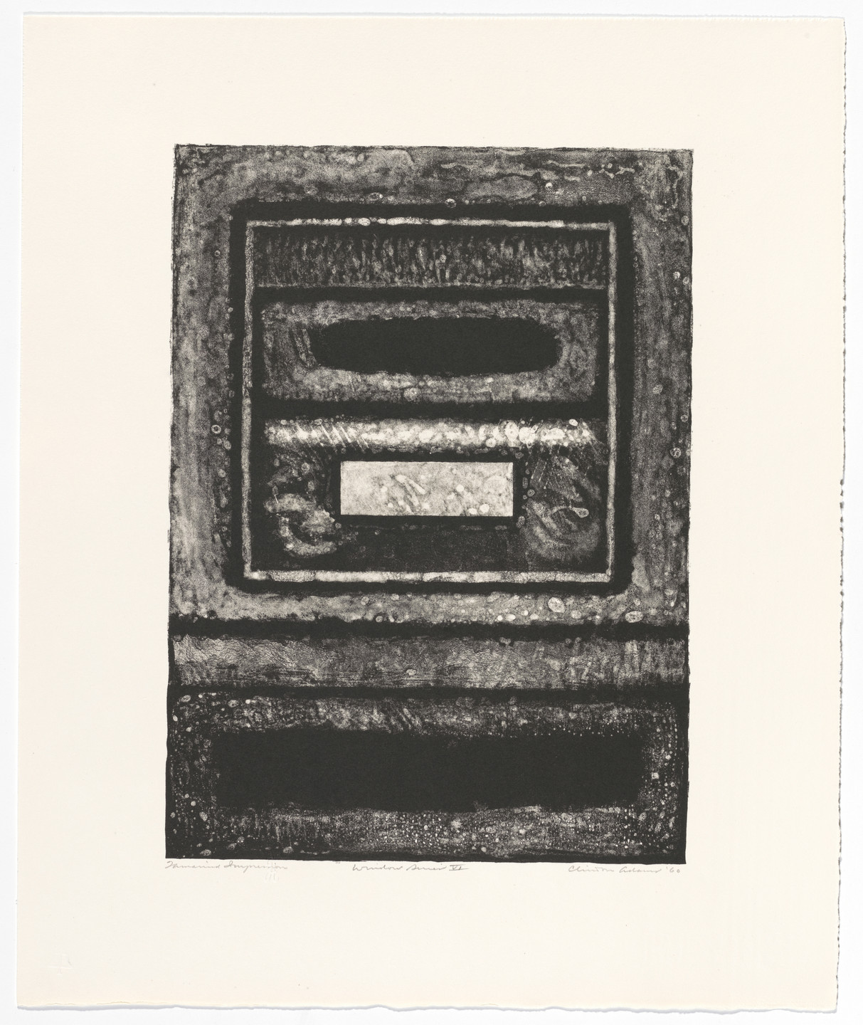 Clinton Adams. Window Series VI from the portfolio Window Series. 1960