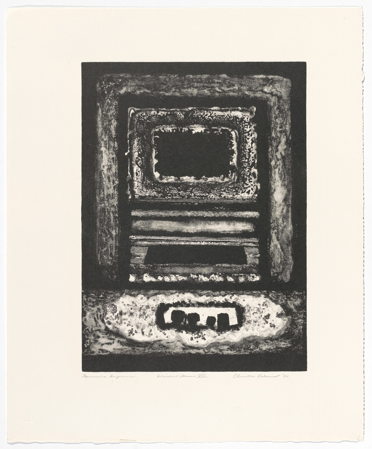 Clinton Adams. Window Series VIII from the portfolio Window Series. 1960