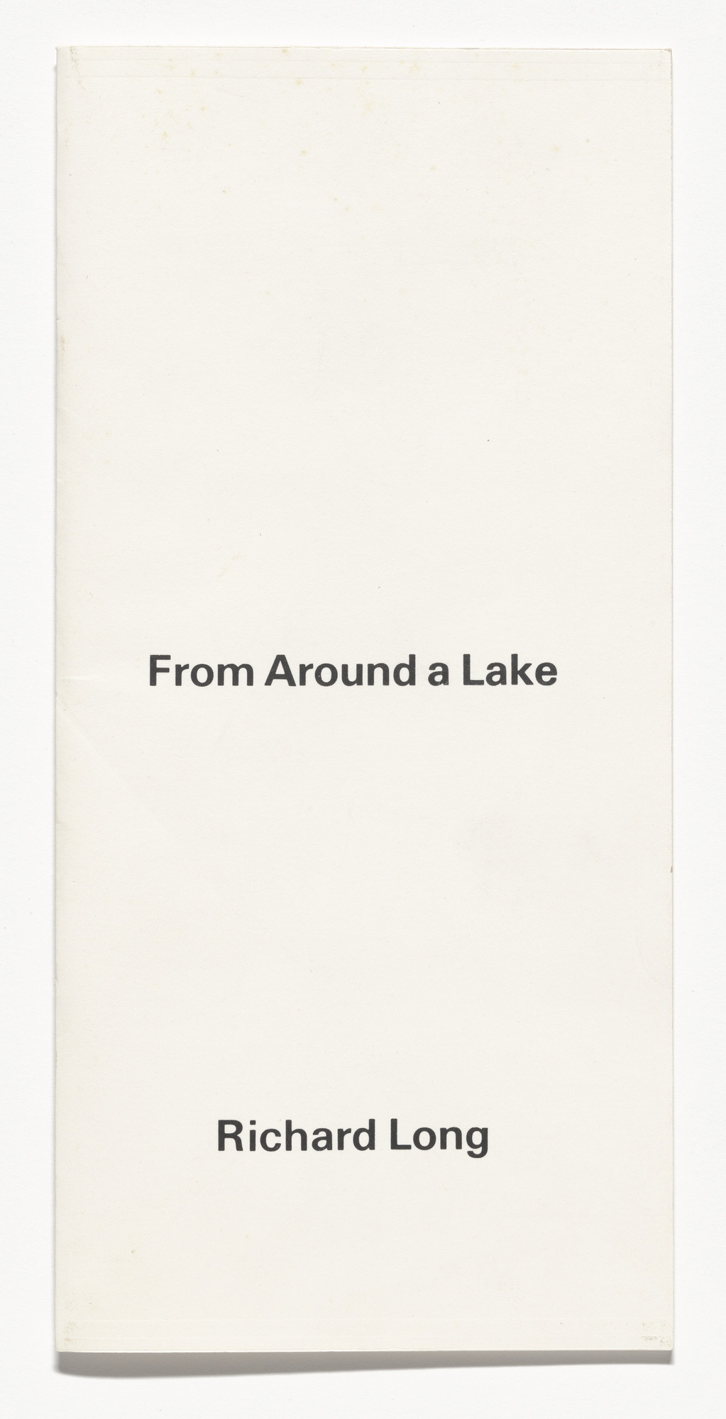 Richard Long. From Around a Lake