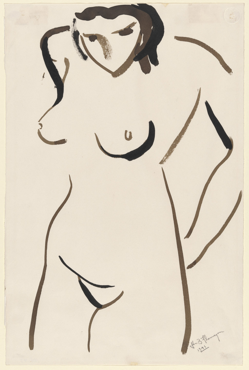 John Flannagan. Nude. 1941