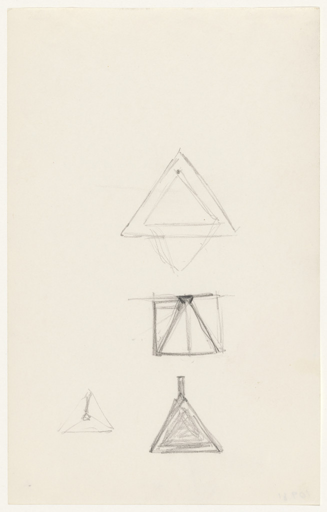 Untitled, Frank Stella, n.d., Pencil on paper