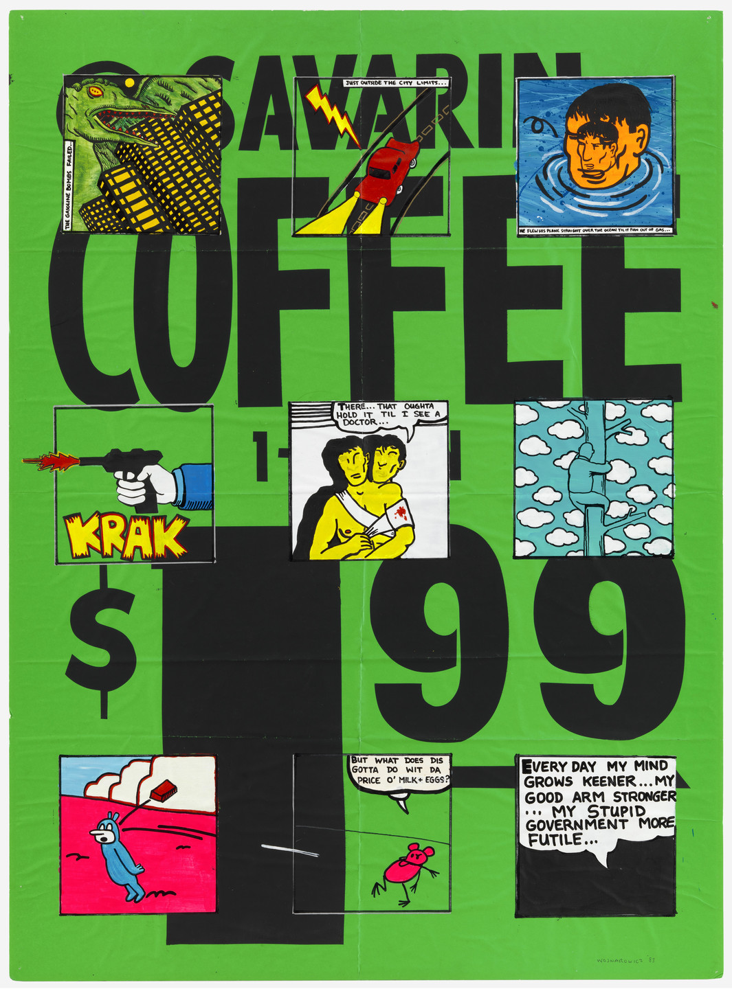 David Wojnarowicz. Savarin Coffee. 1983