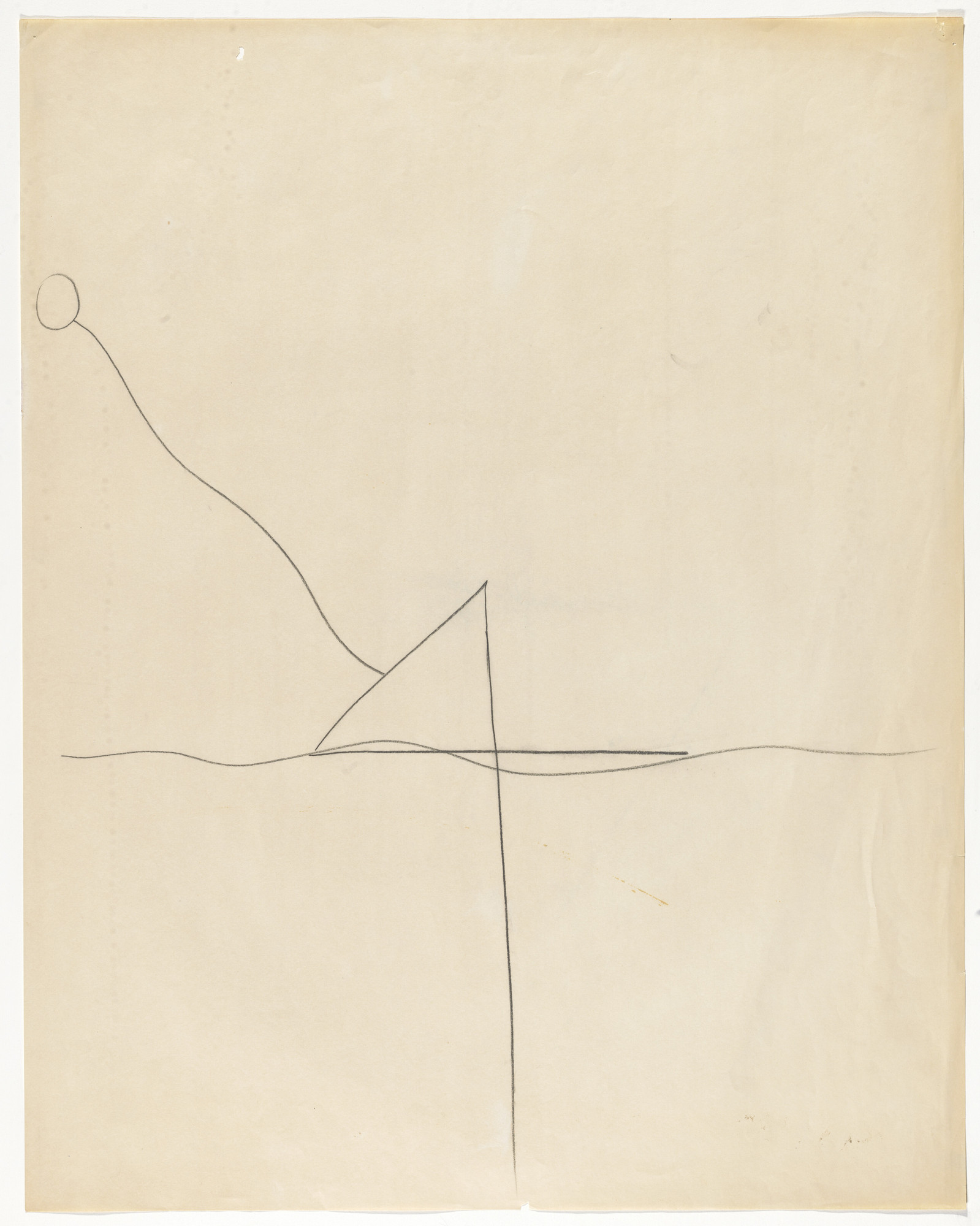 Simone Forti. Untitled from Large Illumination Drawings