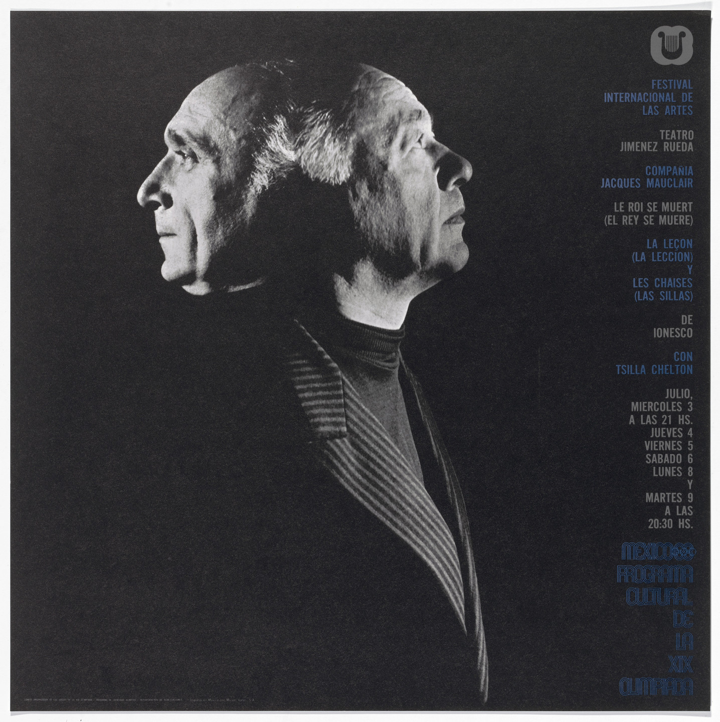 Department of Publications and Urban Design, Organizing Committee of the XIX Olympiad. International Festival of the Arts, Jacques Mauclair Company, Mexico City Cultural Olympics. 1968