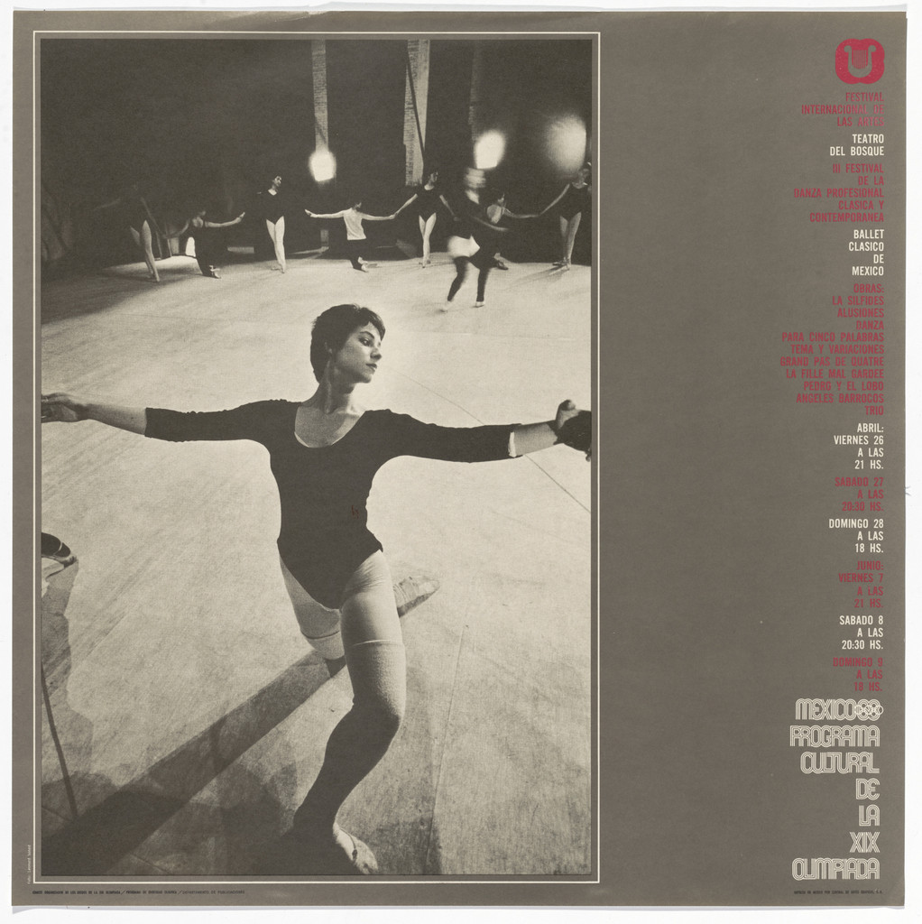 International Festival of the Arts, Third Festival of Classical and Contemporary Professional Dance, Classical Ballet of Mexico, Mexico City Cultural Olympics