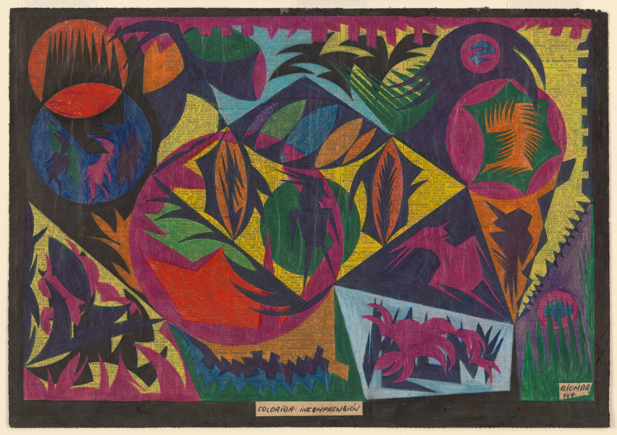 Ricardo Martinez. Colored Incomprehension. 1964