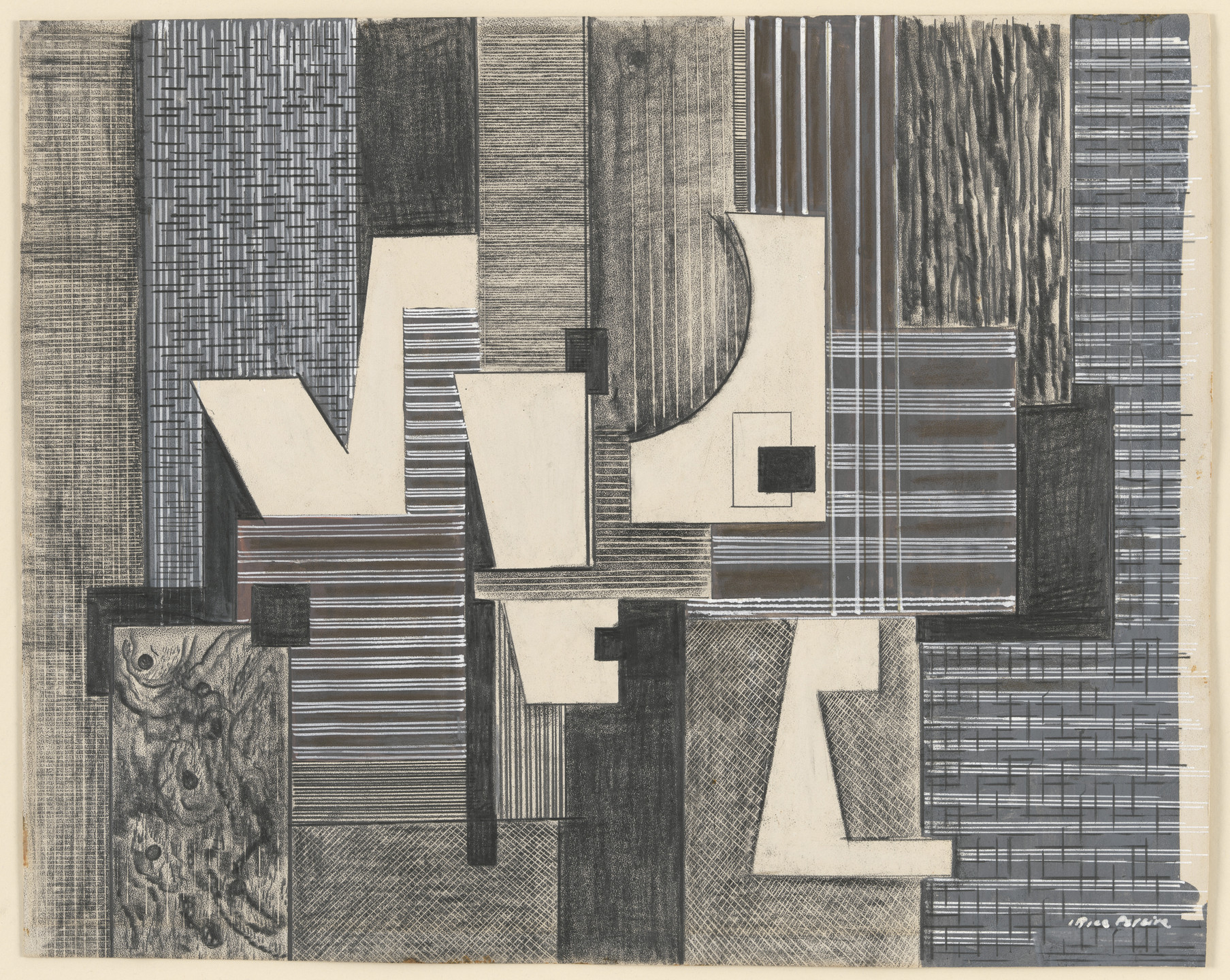 Irene Rice Pereira. Exploration with a Pencil. 1940