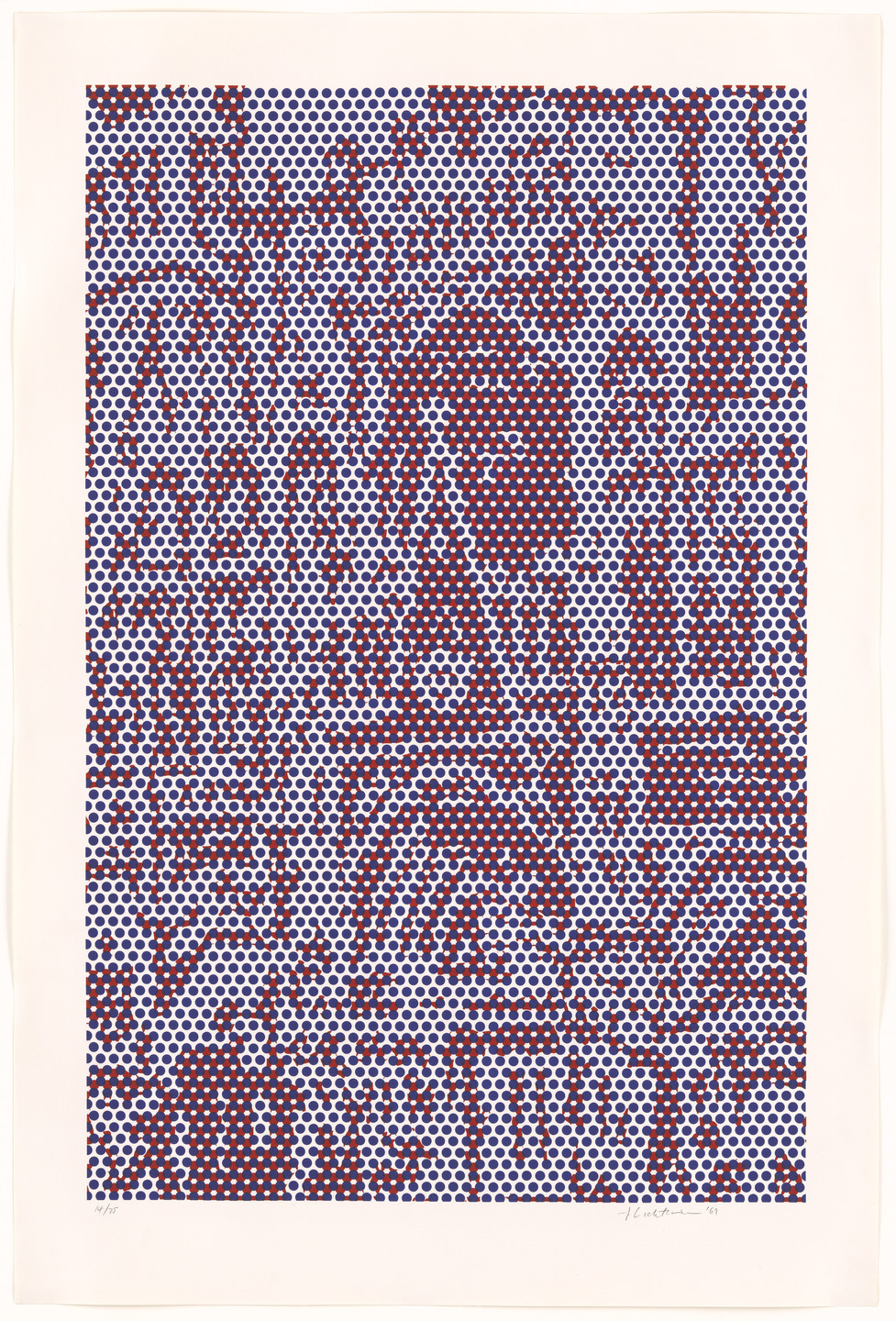Roy Lichtenstein. Cathedral #4 from Cathedral Series. 1969