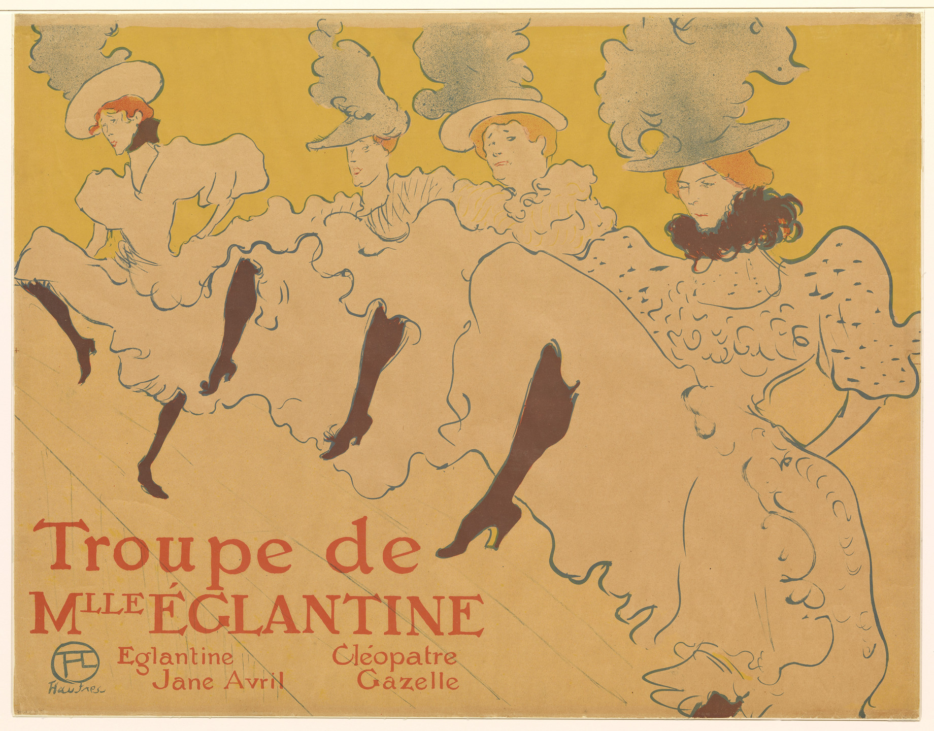 Henri de Toulouse-Lautrec. Mademoiselle Eglantine's Troupe (La Troupe de Mademoiselle Églantine). 1896