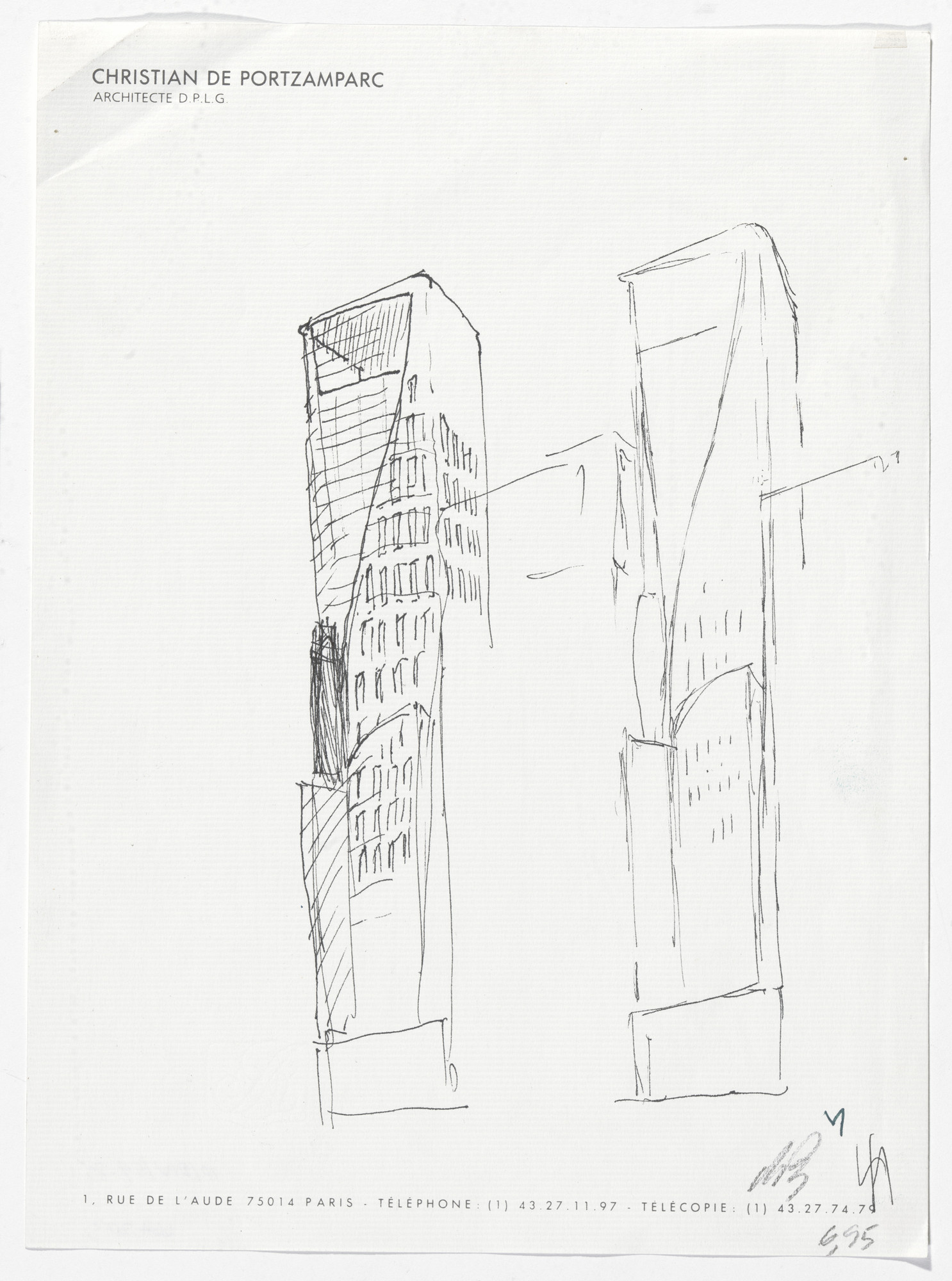 Christian de Portzamparc. LVMH Tower, New York, NY (Perspective
