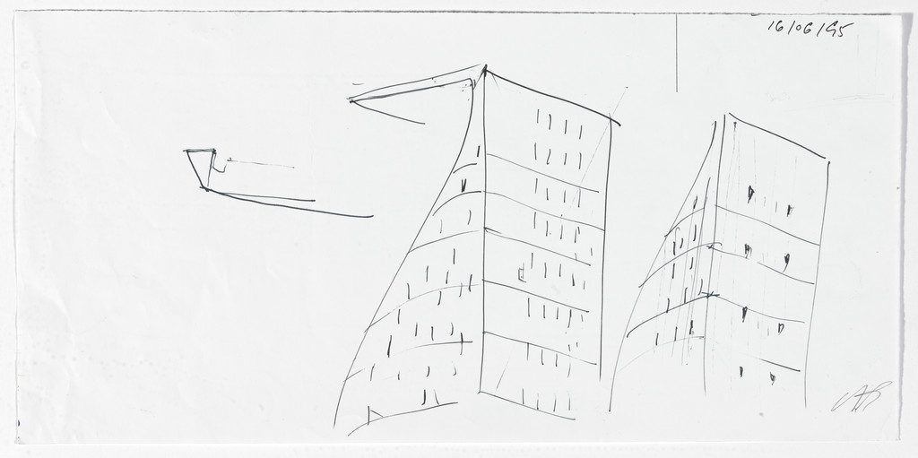 LVMH Tower, New York, NY (Perspective sketches, façade studies)