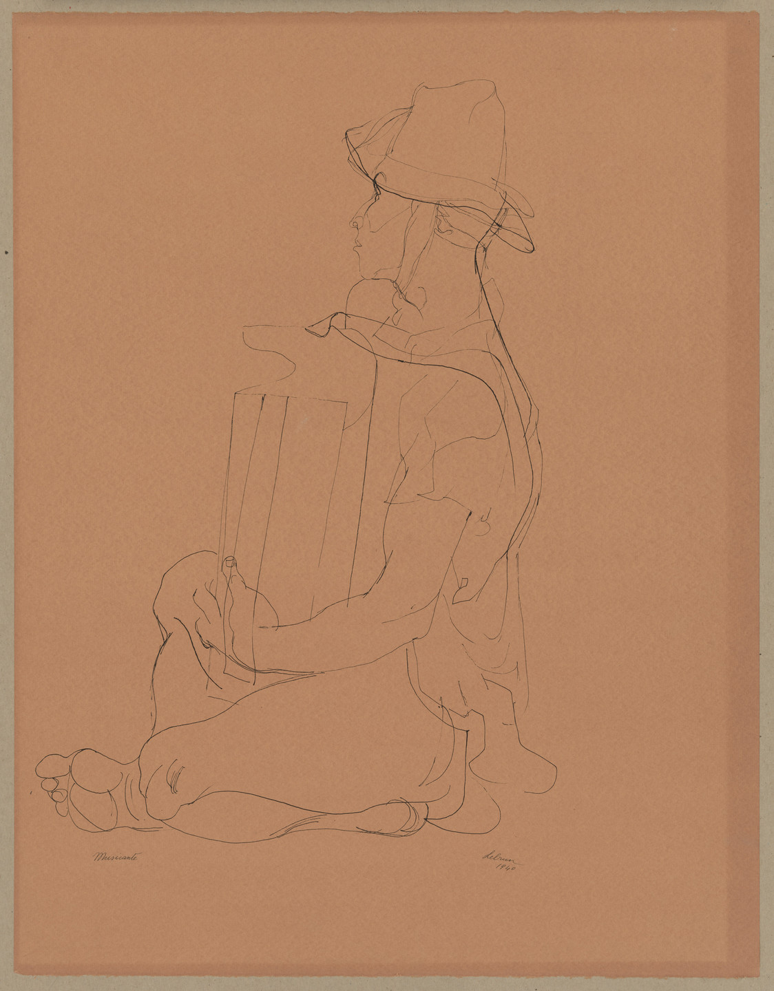 Rico Lebrun. Musician. 1940