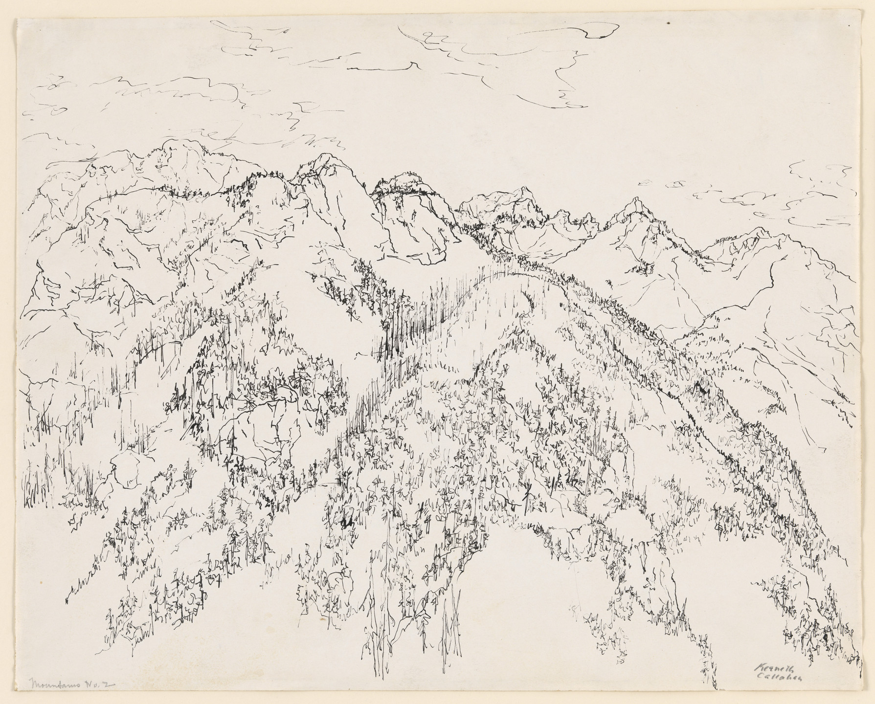 Kenneth Callahan. Cascade Mountain. (1944)