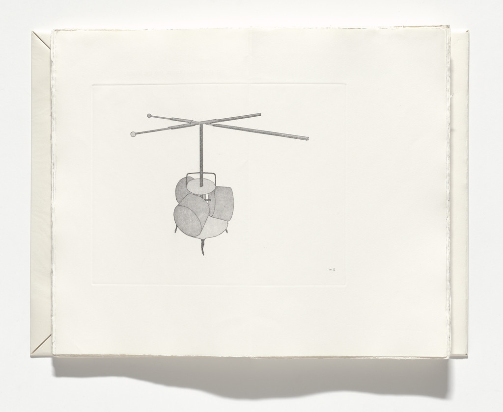 The Chocolate Grinder and The Scissors (double page plate, pages 84 and 85) from The Large Glass and Related Works, Vol. 1