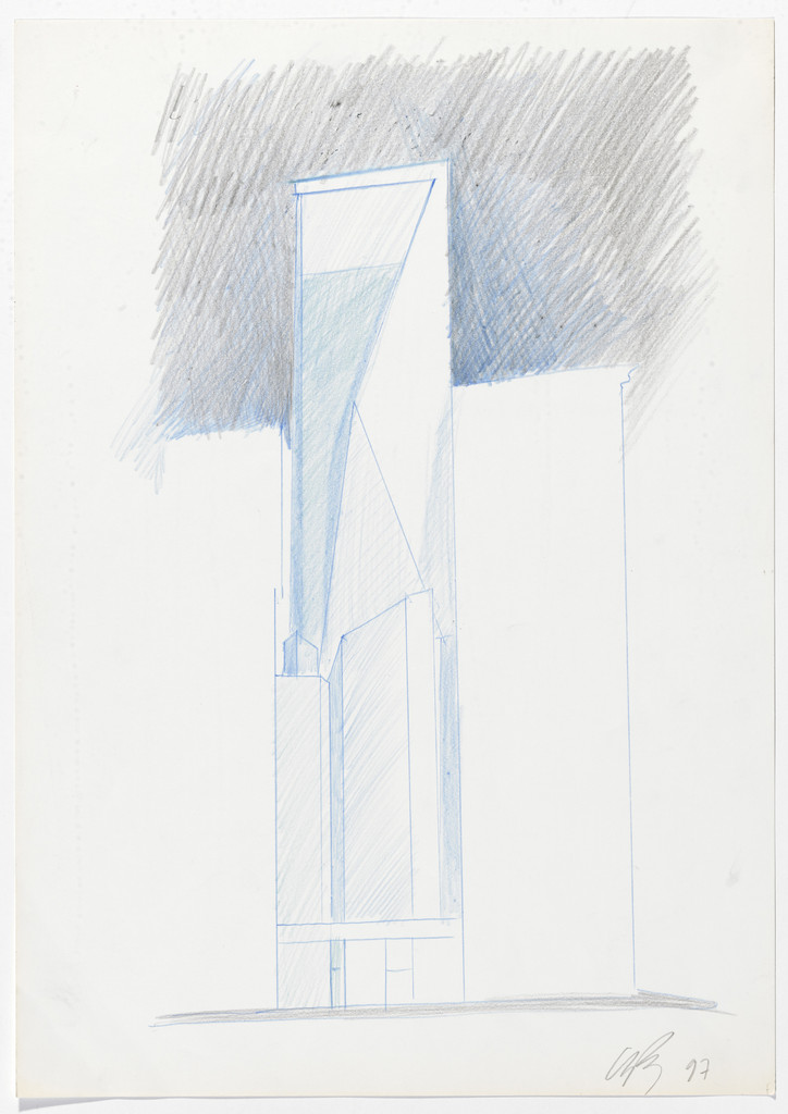 LVMH Tower, New York, NY (Perspective sketch, volume study)