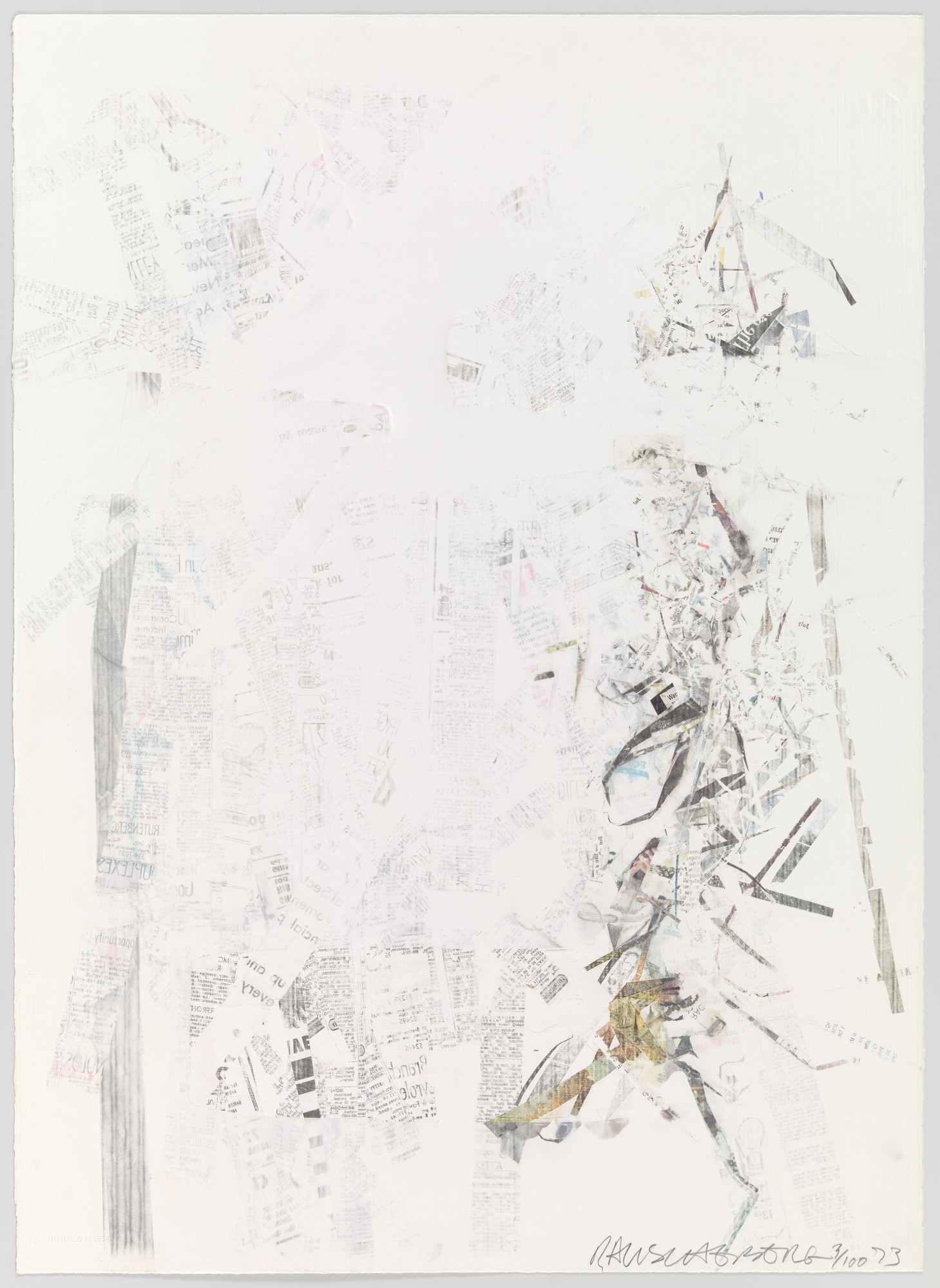Robert Rauschenberg. Noname (Elephant) from For Meyer Schapiro