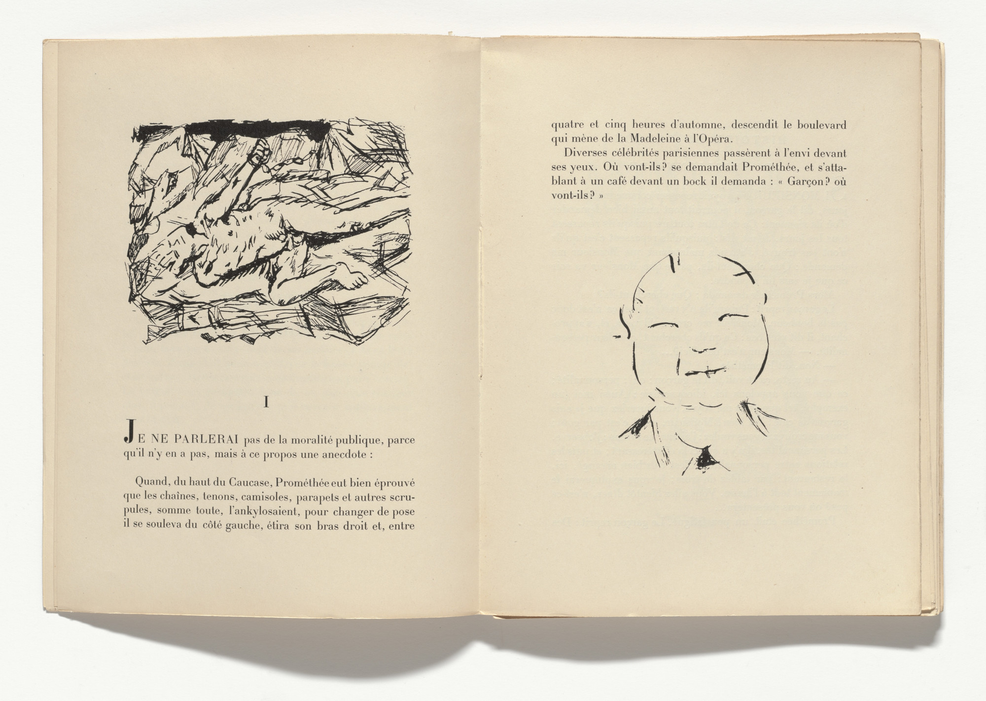Pierre Bonnard In Text Plate From Le Promethee Mal Enchaine Prometheus Illbound 19 Moma