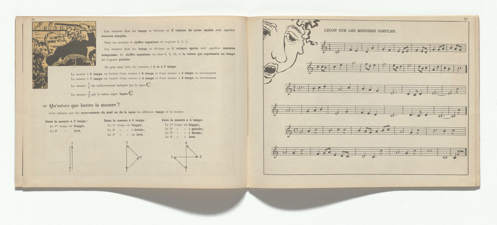 In-text plate (page 19) from Petit solfège illustré (Little Illustrated Solfège), Pierre Bonnard, 1893 (reproduced drawings executed 1891–93)