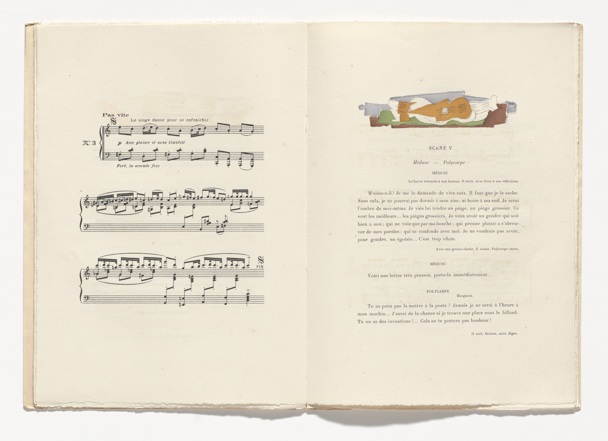 Georges Braque. Headpiece (folio 10) from Le Piège de Méduse (The Ruse of Medusa)