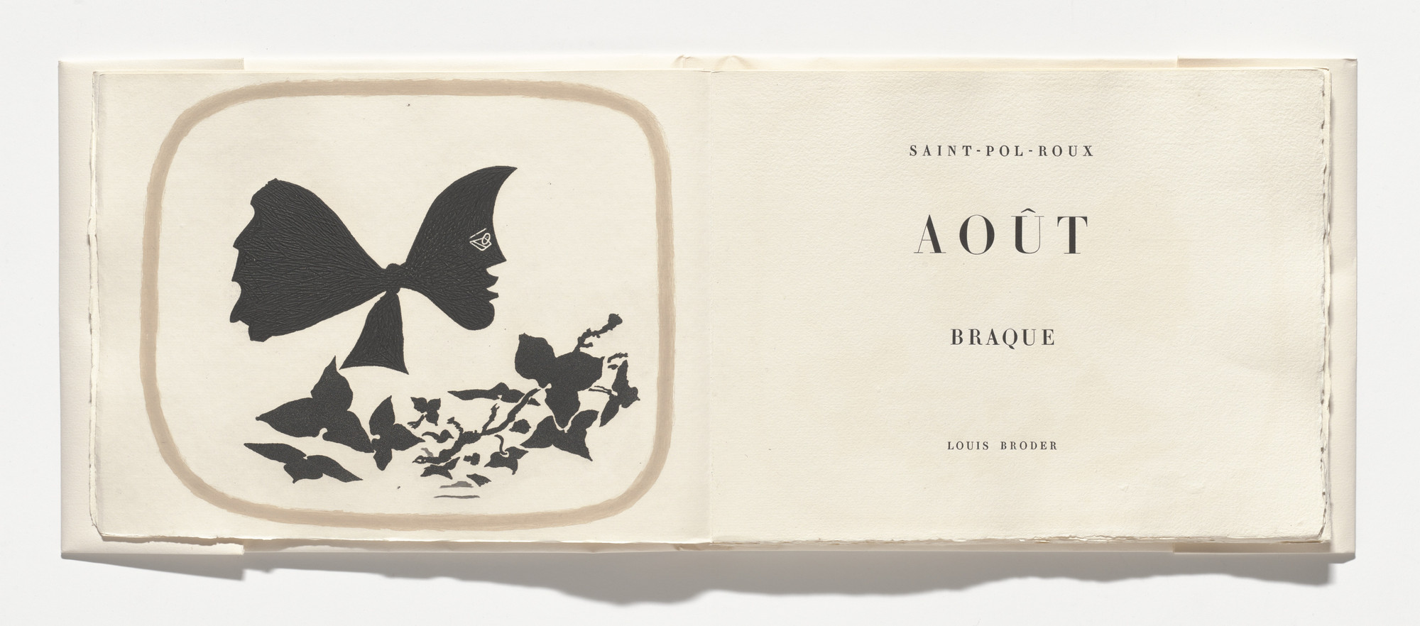 Georges Braque. Frontispiece from Août ( August )