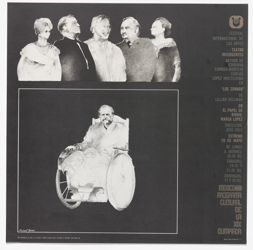 International Festival of the Arts, "Los Zorros" by Lillian Hellman, Mexico City Cultural Olympics