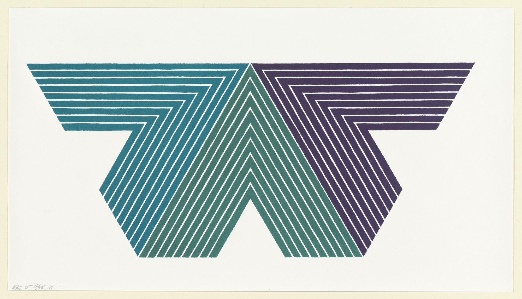 Frank Stella. Black Adder from the V Series