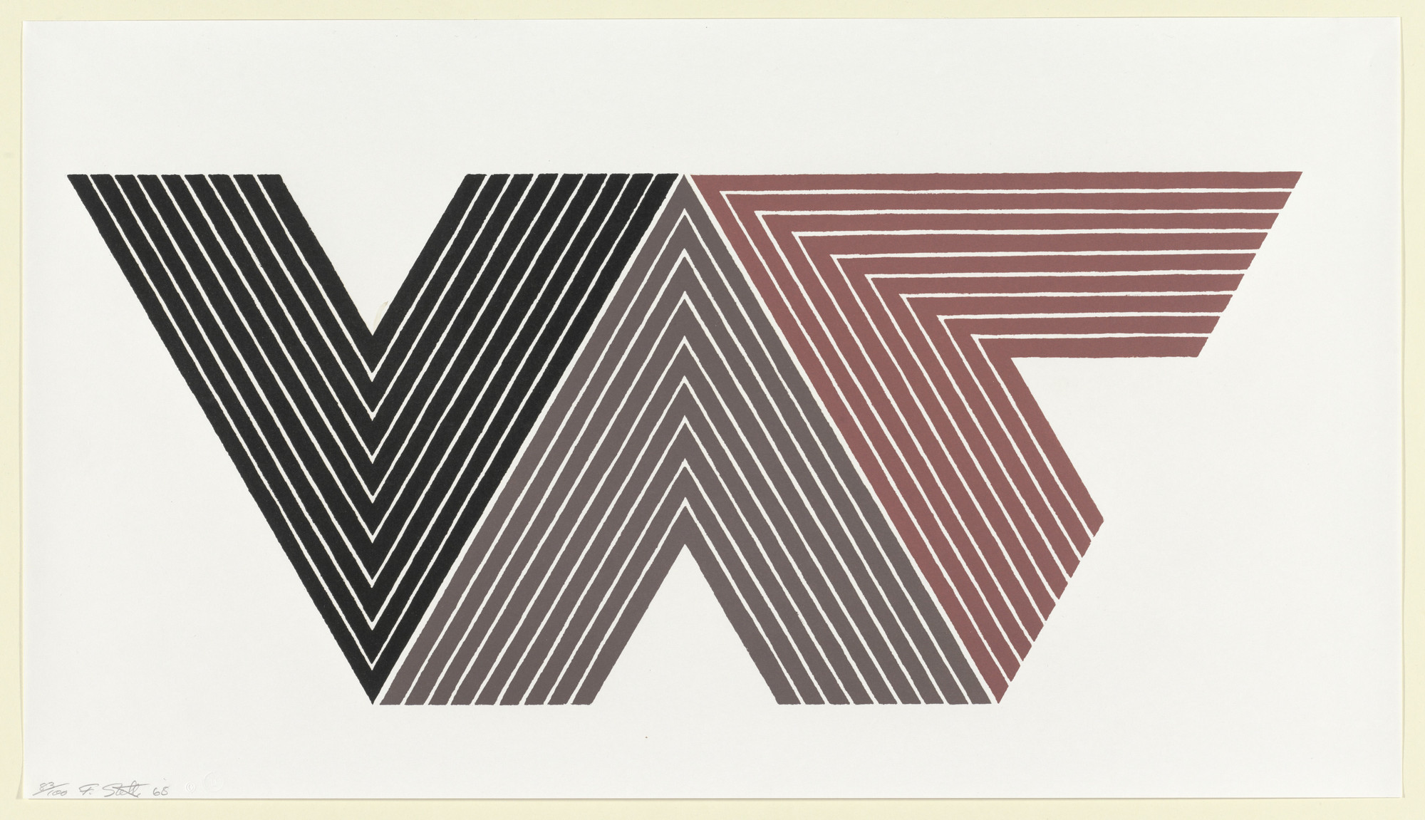 Frank Stella. Quathlamba I from the V Series