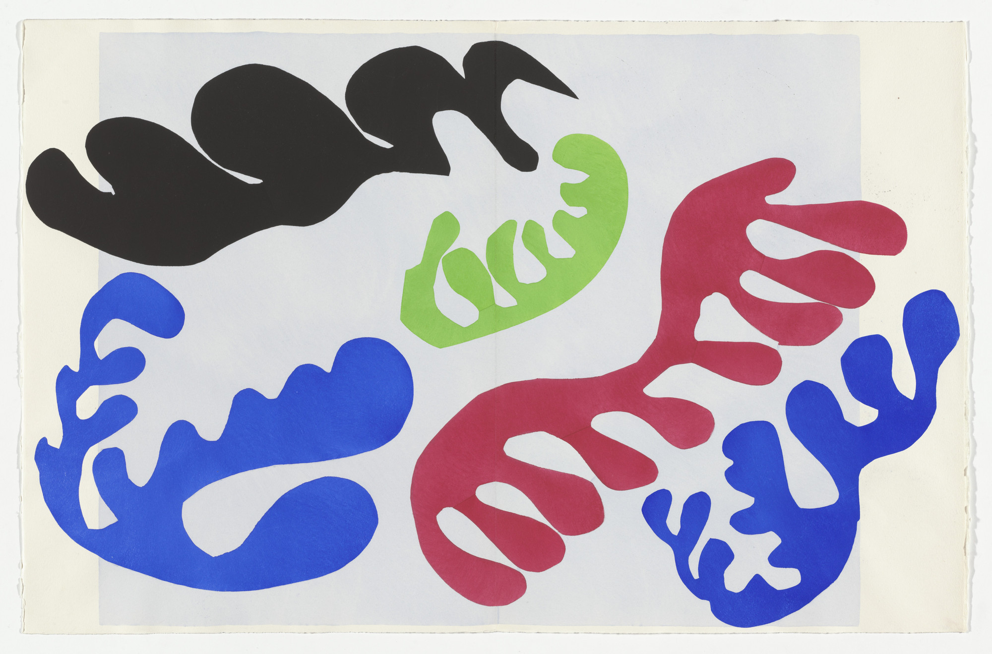 Henri Matisse. Lagoon (Le Lagon) (plate XIX, pages 138 and 139) from Jazz. 1943–47, published 1947