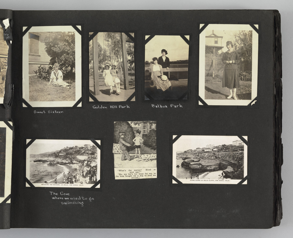 The Story of my Life and Friends as Told by Snapshots from Fourteen On, Blanche Parker, 1916-23