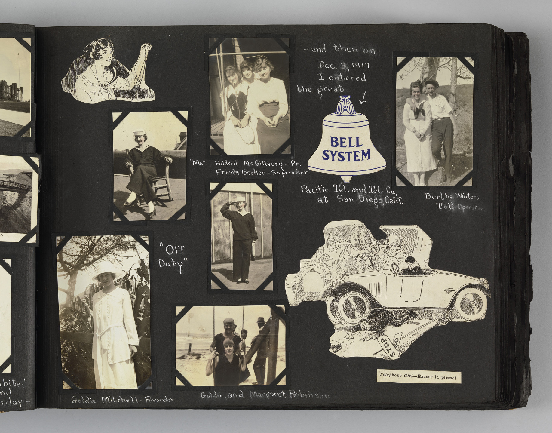 Blanche Parker. The Story of my Life and Friends as Told by Snapshots from Fourteen On. 1916-23