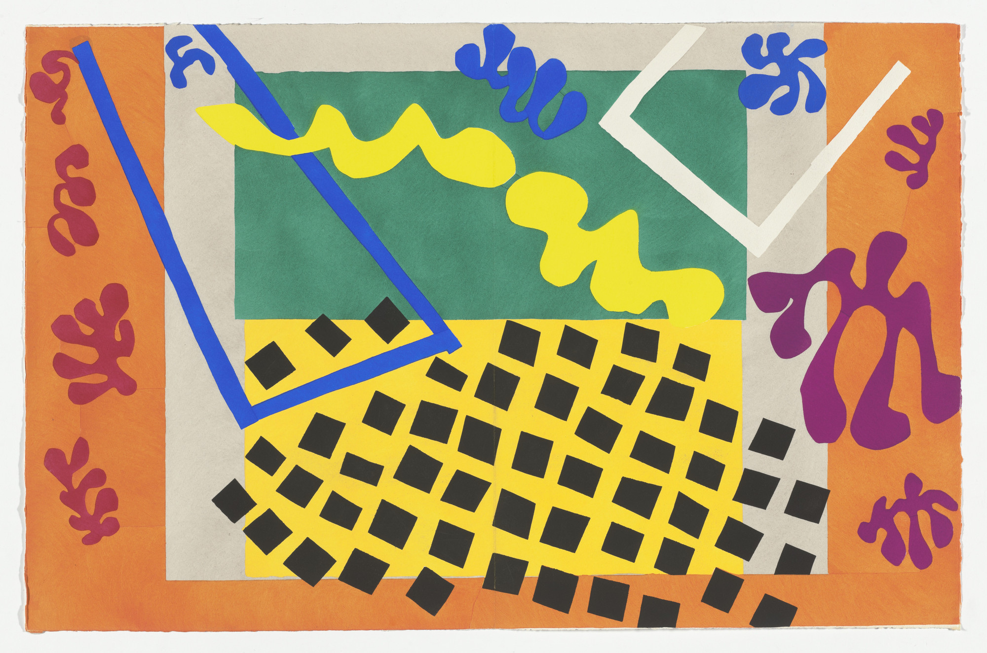 Henri Matisse. The Codomas (Les Codomas) (plate XI, pages 78 and 79) from Jazz