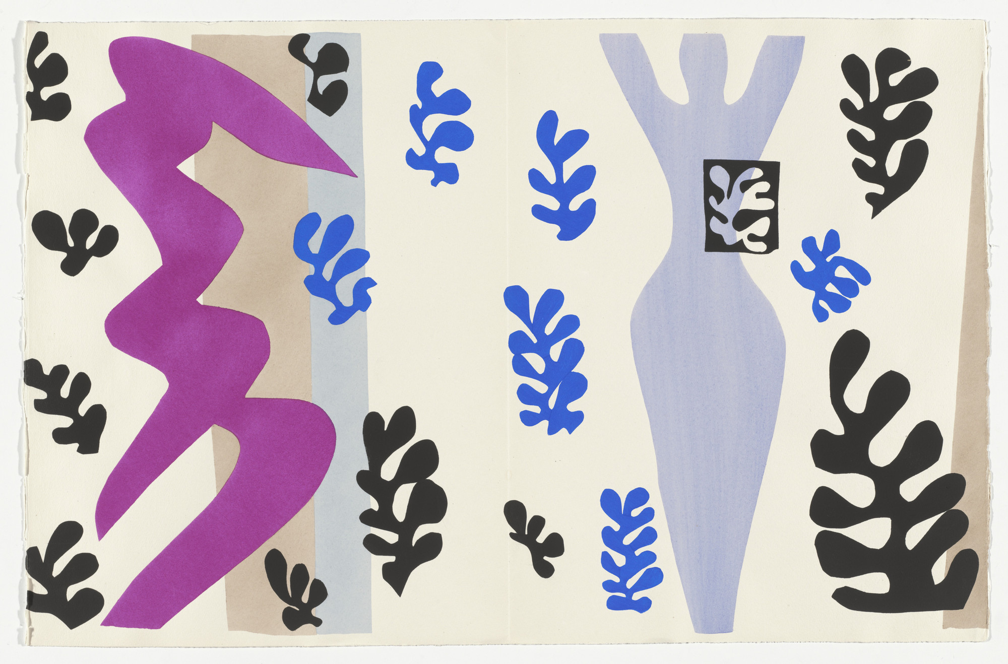 Henri Matisse. The Knife Thrower (Le Lanceur de couteaux) (plate XV, pages 106 and 107) from Jazz