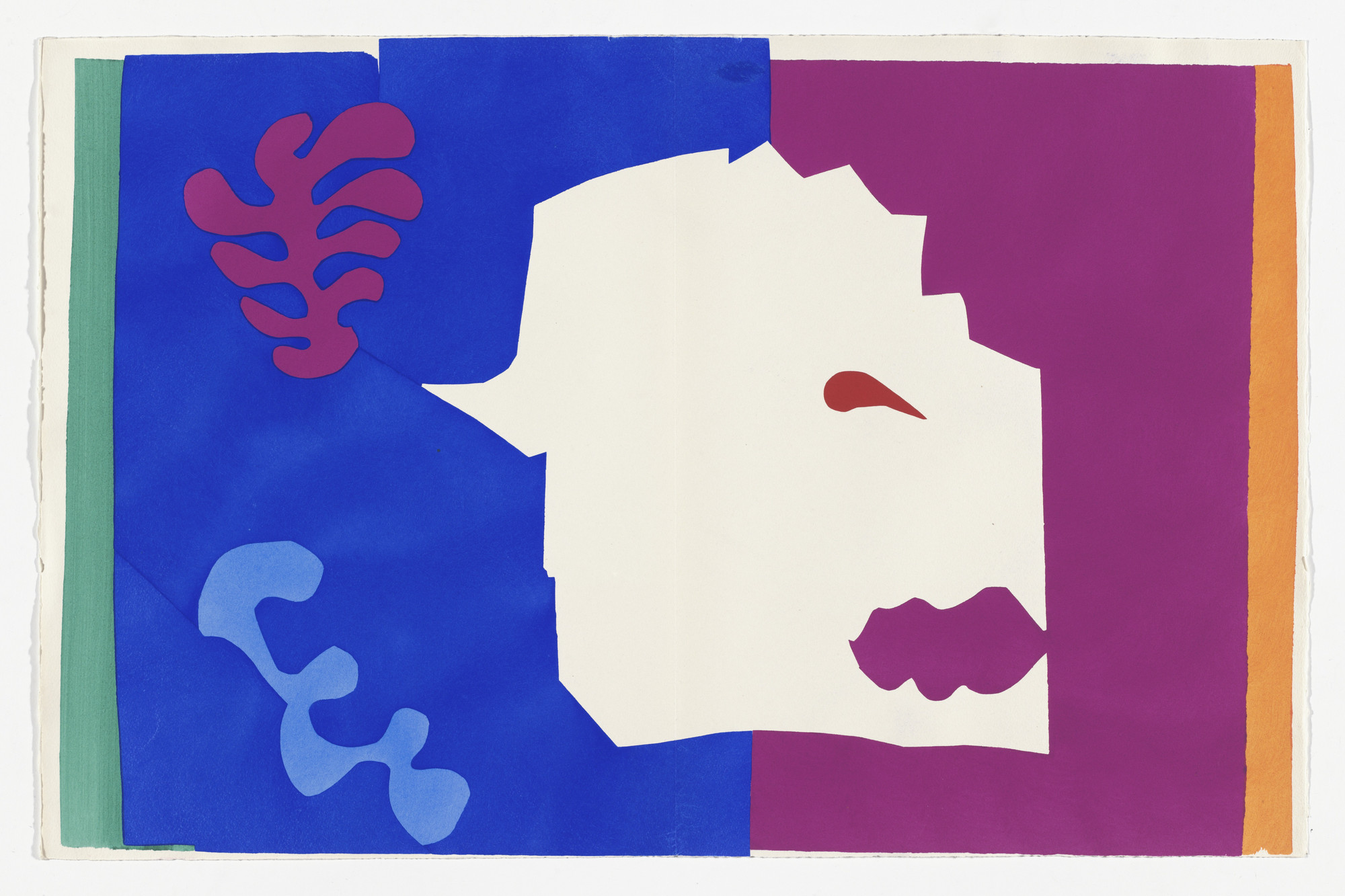 Henri Matisse. The Wolf (Le Loup) (plate VI, pages 42 and 43) from Jazz