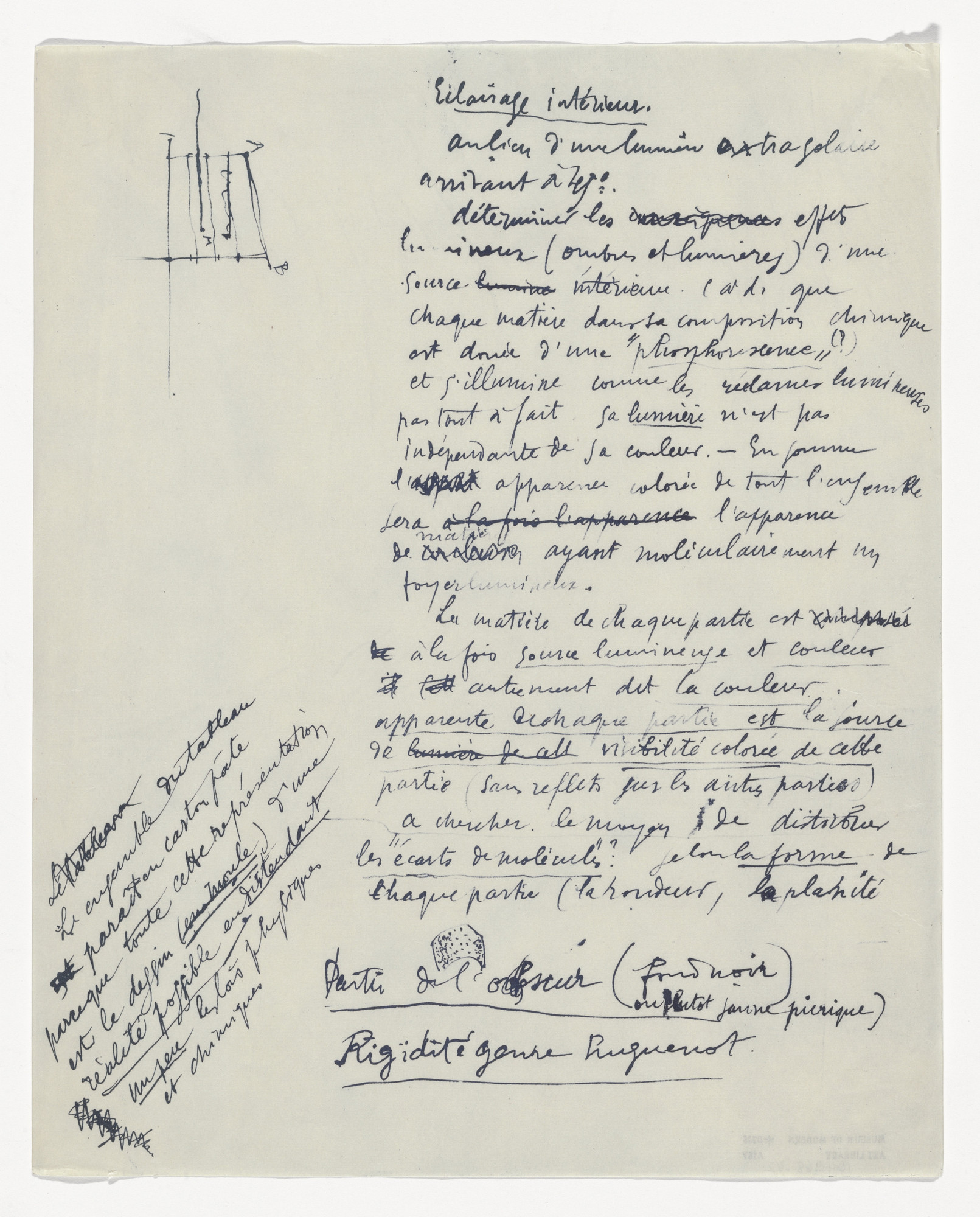 Marcel Duchamp. Untitled from The Bride Stripped Bare by Her Bachelors, Even (The Green Box) ( La mariée mise à nu par ses célibataires, même [Boîte verte] )
