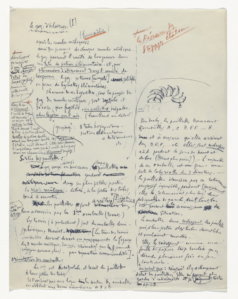 Untitled from The Bride Stripped Bare by Her Bachelors, Even (The Green Box) (La mariée mise à nu par ses célibataires, même [Boîte verte]) by Marcel Duchamp