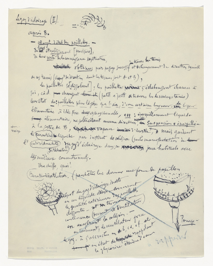Untitled from The Bride Stripped Bare by Her Bachelors, Even (The Green Box) (La mariée mise à nu par ses célibataires, même [Boîte verte]) by Marcel Duchamp