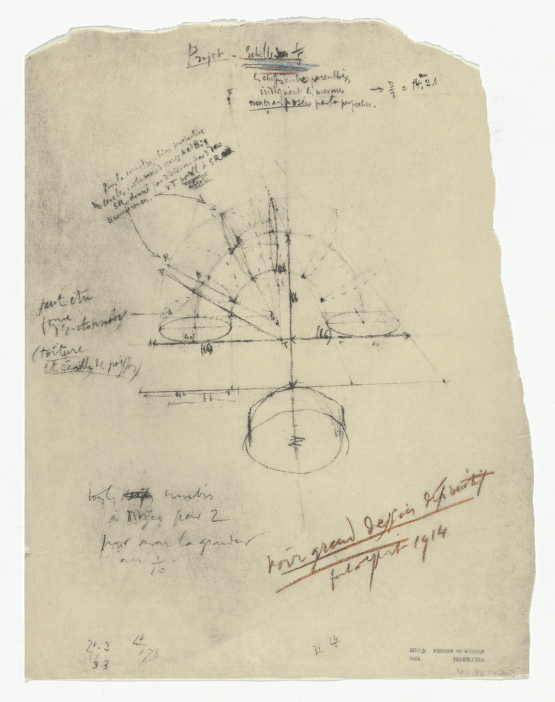 Untitled from The Bride Stripped Bare by Her Bachelors, Even (The Green Box) (La mariée mise à nu par ses célibataires, même [Boîte verte]) by Marcel Duchamp