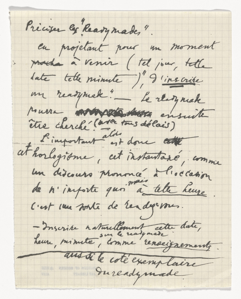 Untitled from The Bride Stripped Bare by Her Bachelors, Even (The Green Box) (La mariée mise à nu par ses célibataires, même [Boîte verte])
