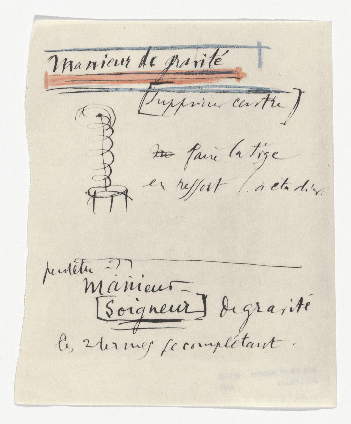 Marcel Duchamp. Untitled from The Bride Stripped Bare by Her Bachelors, Even (The Green Box) (La mariée mise à nu par ses célibataires, même [Boîte verte]). 1934